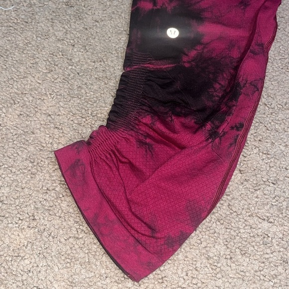 Lululemon In The‎ Flow Crop II Seamless Leggings Wine Berry / Bordeaux Drama 8 - Picture 7 of 9